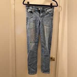 AE skinny stretch light wash